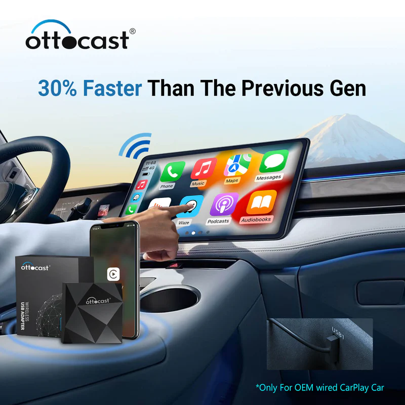 Ottocast U2 Air Wireless Carplay Adapter Best Buy​