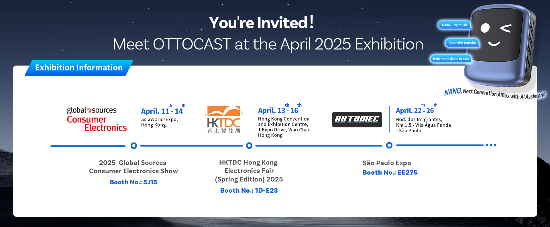 Global Ottocast Exhibition Information 2025